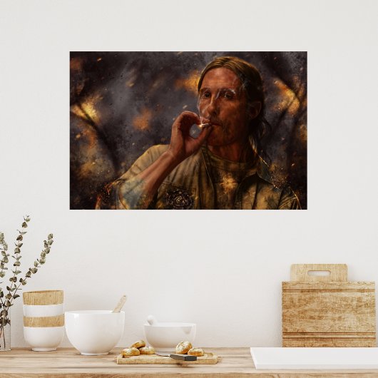 True Detective Rust Cohle 2014 Poster (Küche)