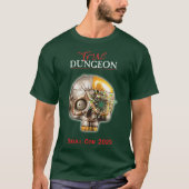 True Dungeon - Skull Con - dunkelgrüner T - Shirt (Vorderseite)