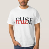 True False T - Shirt (Vorderseite)