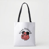 True Friend Dog Lover Tote Bag Tasche (Vorderseite)