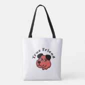 True Friend Dog Lover Tote Bag Tasche (Rückseite)