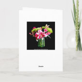 True Friend Happy Birthday, Stargazer Lily Bouquet Karte (Rückseite)