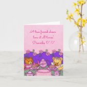 True Friend-Liebe zu jeder Zeit~Bears Party~Script Karte (Gelbe Blume)