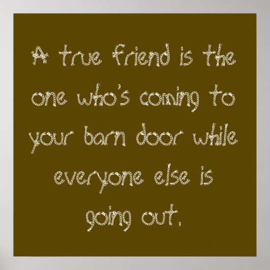 True Friend Poster (Vorne)