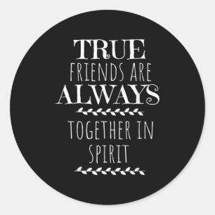 True Friends Anne von Green Gables Friend Zitat Gi Runder Aufkleber