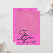 True Friends Grußkarte Karte (Vorderseite/Rückseite Beispiel)