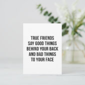 True Friends Postkarte (Stehend Vorderseite)