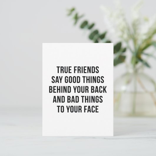 True Friends Postkarte (Stehend Vorderseite)