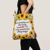 True Friendship Quote Tote Bag – Trendy & Creative Tasche (Von Nahem)