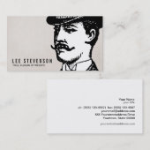 True Gentleman Card Vintager Hipster Linken ausseh Visitenkarte (Vorne/Hinten)