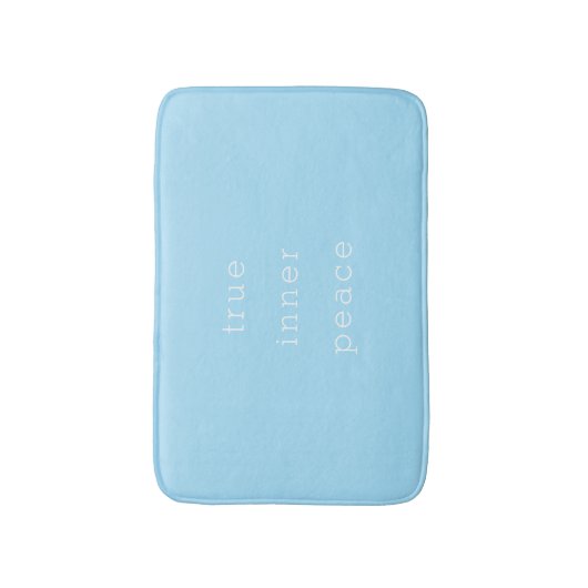 True Inner Peace Minimal Bath Mat Badematte (Vorderseite Vertikal)