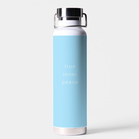 True Inner Peace Minimalistic Water Bottle Trinkflasche (Rückseite)