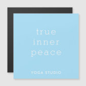 True Inner Peace Yoga Studio Magnetkarte (Vorne/Hinten)