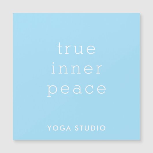 True Inner Peace Yoga Studio Magnetkarte (Vorderseite)