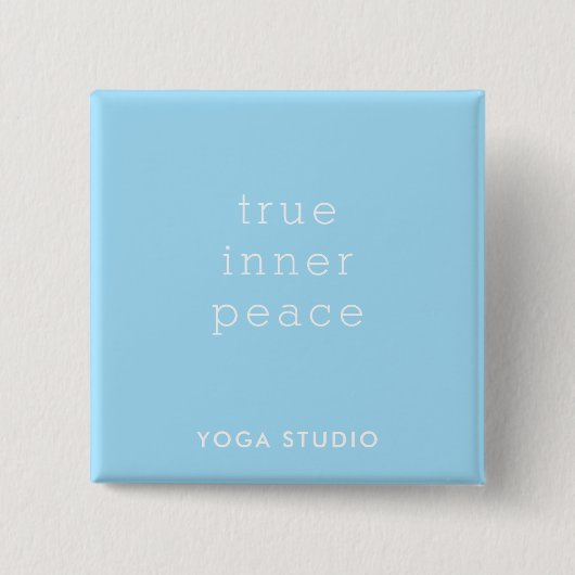 True Inner Peace Yoga Studio Promotion Button (Vorderseite)