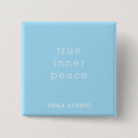 True Inner Peace Yoga Studio Werbebutton Button (Vorderseite)