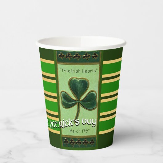 True Irish Heart St Patrick's Day PPC01 Pappbecher (Links)