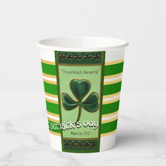 True Irish Heart St Patrick's Day PPC02 Pappbecher (Links)