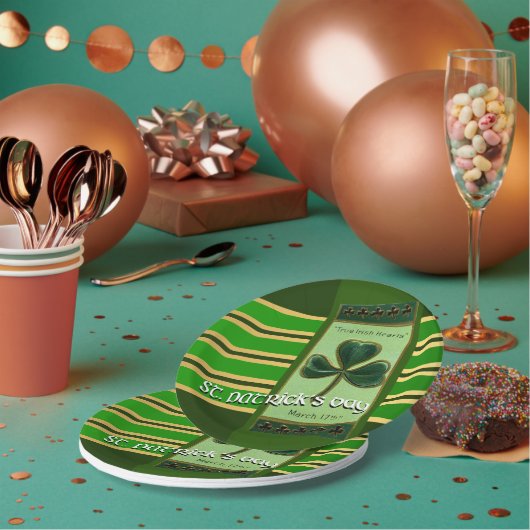 True Irish Heart St Patrick's Day PPP01 Pappteller (Multi)