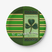 True Irish Heart St Patrick's Day PPP01 Pappteller (Vorderseite)