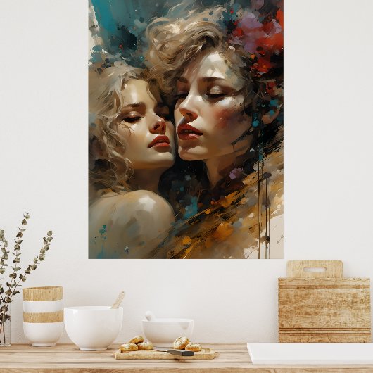 True Lesbian Liebe Poster (Küche)
