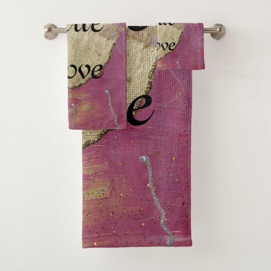 True Love Angel Wedding Badhandtuch Set (Insitu)