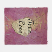 True Love Angel Wedding Fleecedecke (Vorderseite (Horizontal))