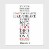 True love aufkleber (Blatt)