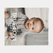 True Love Baby Foto Fleece Blanket (Vorderseite (Horizontal))
