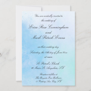 "True Love Blue" Einladung zur Hochzeit