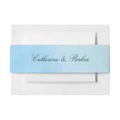 "True Love Blue" Einladungsbanderole (Vorderseite Beispiel)