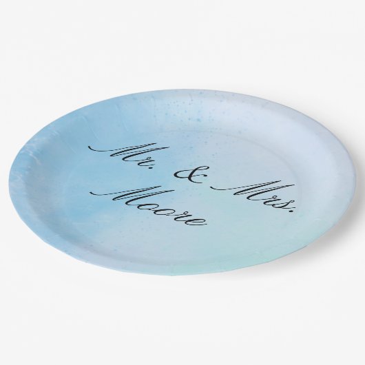 "True Love Blue" Paper-Teller Pappteller (Schrägansicht)