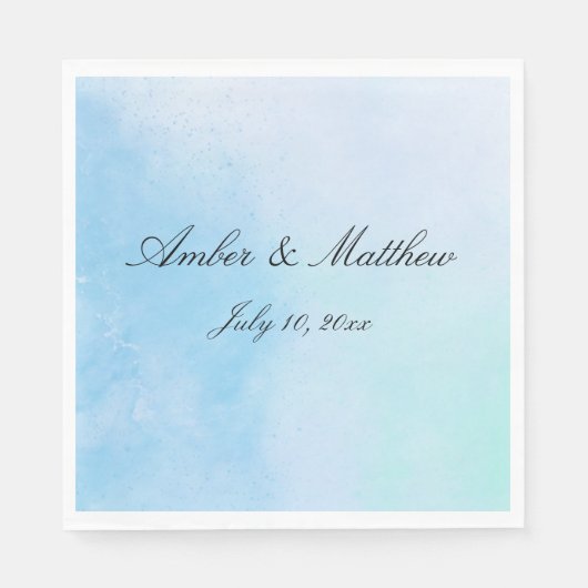 "True Love Blue" Serviette (Vorderseite)