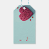 True Love Blume Herzlich willkommen in der Region Geschenkanhänger (Rückseite)