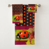 True Love Bug Ladybug Badhandtuch Set (Insitu)