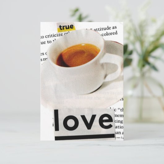 True Love Card Dankeskarte (Stehend Vorderseite)