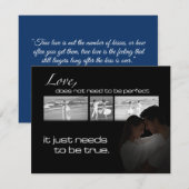 True Love Cards RSVP Karte (Vorne/Hinten)