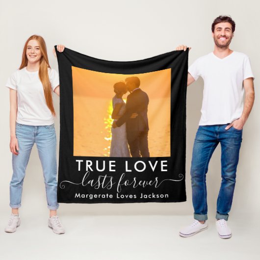 True Love Couple Foto Fleece Blanket (Beispiel)