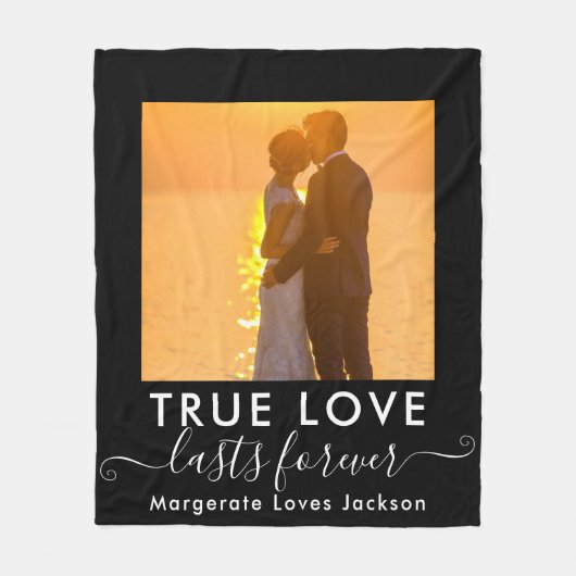 True Love Couple Foto Fleece Blanket (Vorderseite)