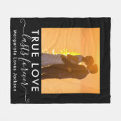 True Love Couple Foto Fleece Blanket (Vorderseite (Horizontal))