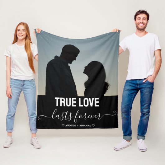 True Love Couple Foto Fleece Blanket (Beispiel)