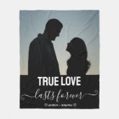 True Love Couple Foto Fleece Blanket (Vorderseite)