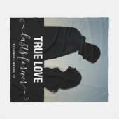 True Love Couple Foto Fleece Blanket (Vorderseite (Horizontal))