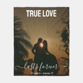 True Love Couple Foto Fleece Blanket (Vorderseite)