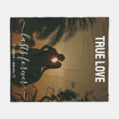 True Love Couple Foto Fleece Blanket (Vorderseite (Horizontal))