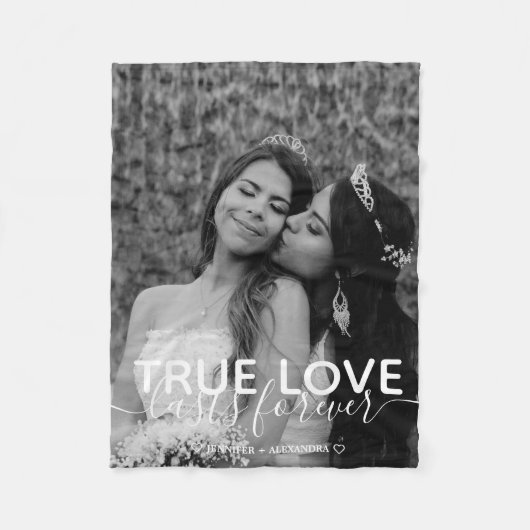 True Love Couple Foto Fleece Blanket (Vorderseite)