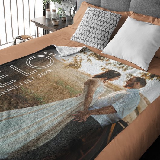 True Love Couple Foto Fleece Blanket Sherpadecke