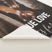 True Love Couple Foto Fleece Blanket Sherpadecke (3/4)