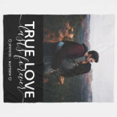 True Love Couple Foto Fleecedecke (Vorderseite (Horizontal))