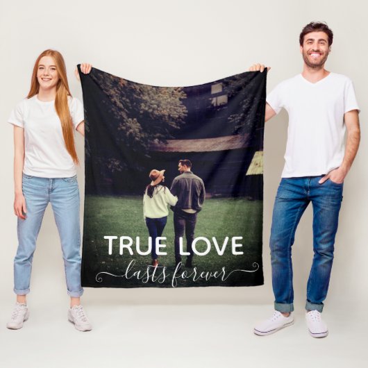 True Love Couple Foto Hochzeitsgeschenk Fleece Bla (Beispiel)